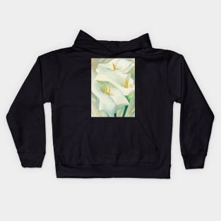 High Resolution Calla Lilies by Georgia O'Keeffe Kids Hoodie